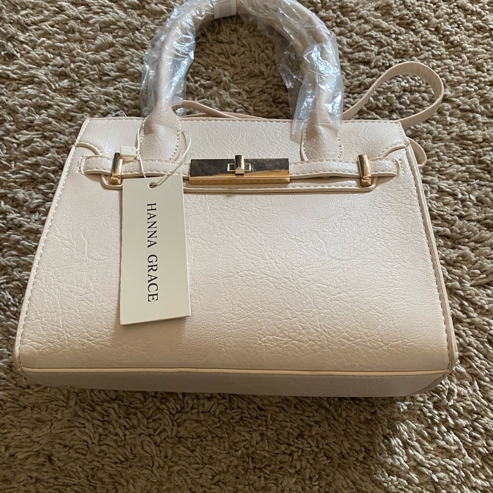 Anna Grace Cream Handbag